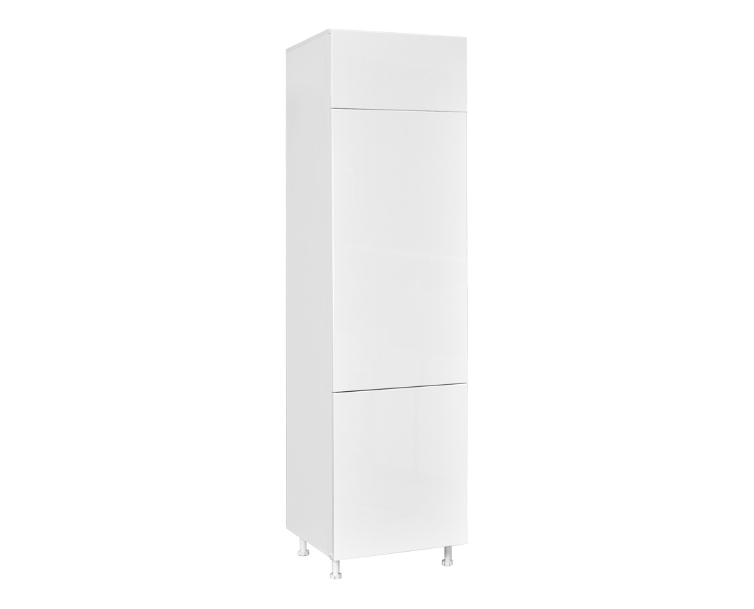 Ντουλάπι ψυγείου "ELEGANCE" σε λευκό γυαλιστερό χρώμα 60x60x222
