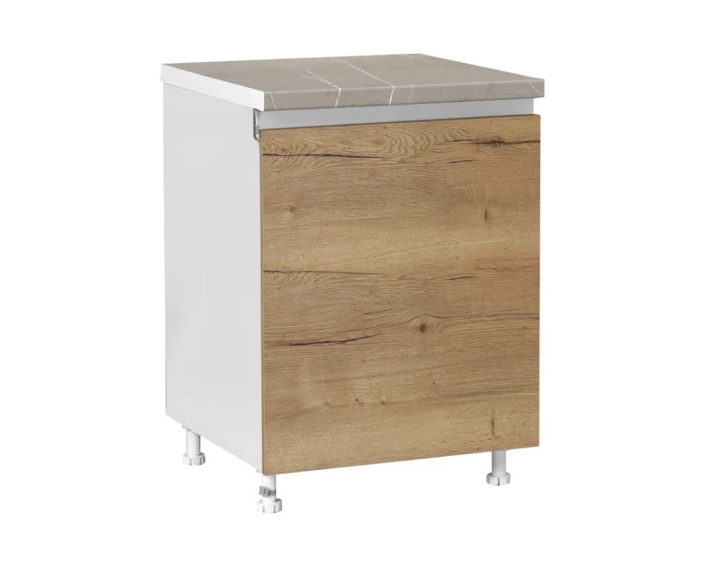 Κάτω ντουλάπι κουζίνας “ELEGANCE” σε χρώμα δρυς 60x60x85