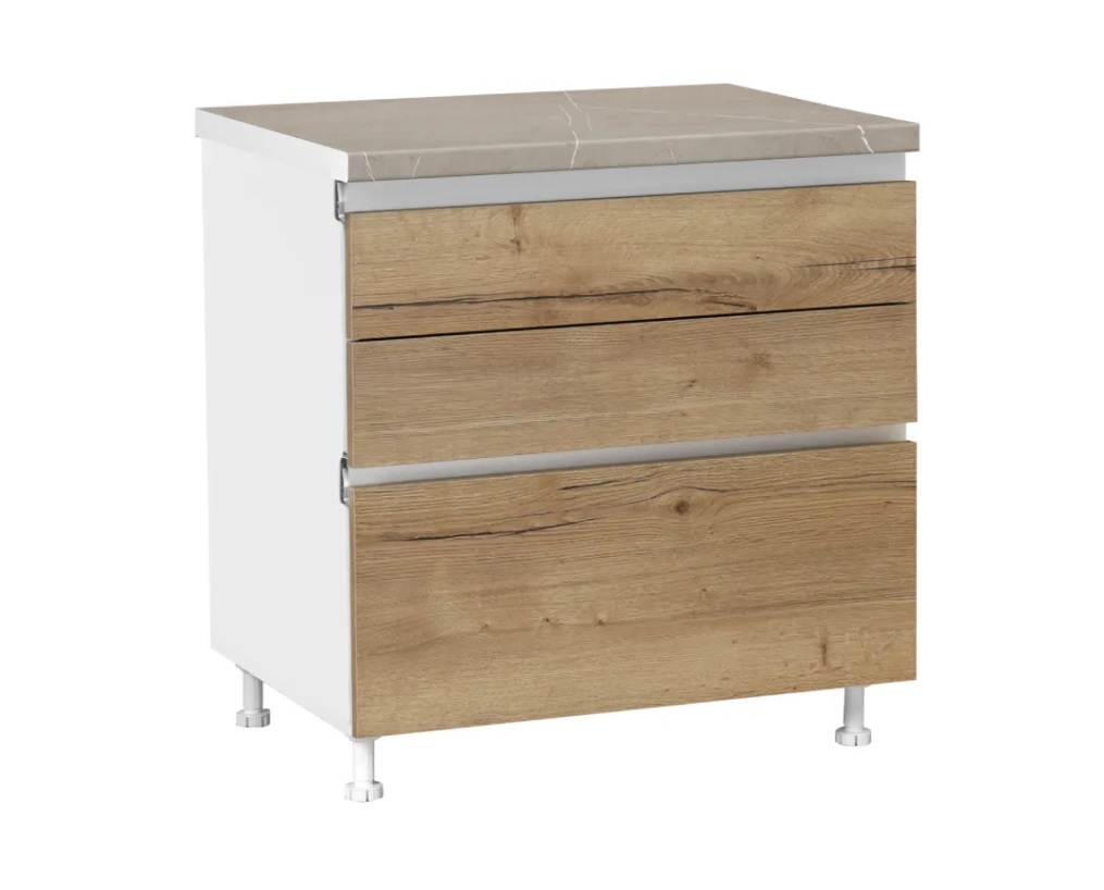 Συρταριέρα κουζίνας “ELEGANCE” σε χρώμα δρυς 80x60x85