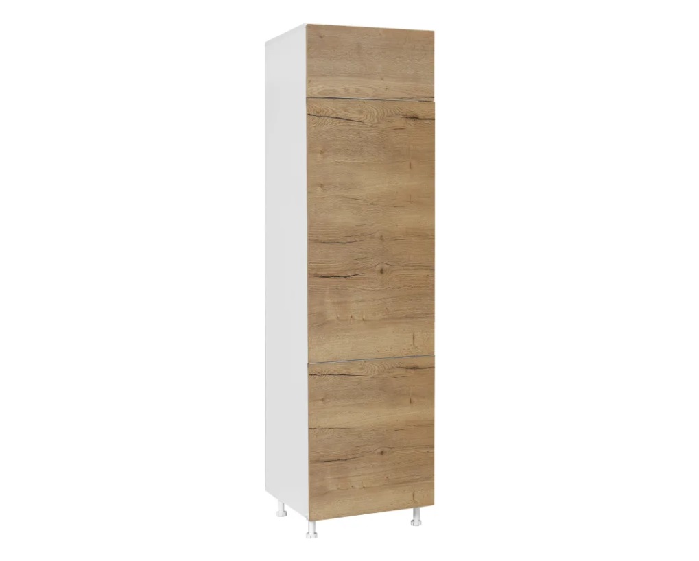 Ντουλάπι ψυγείου “ELEGANCE” σε χρώμα δρυς/λευκό 60x60x222