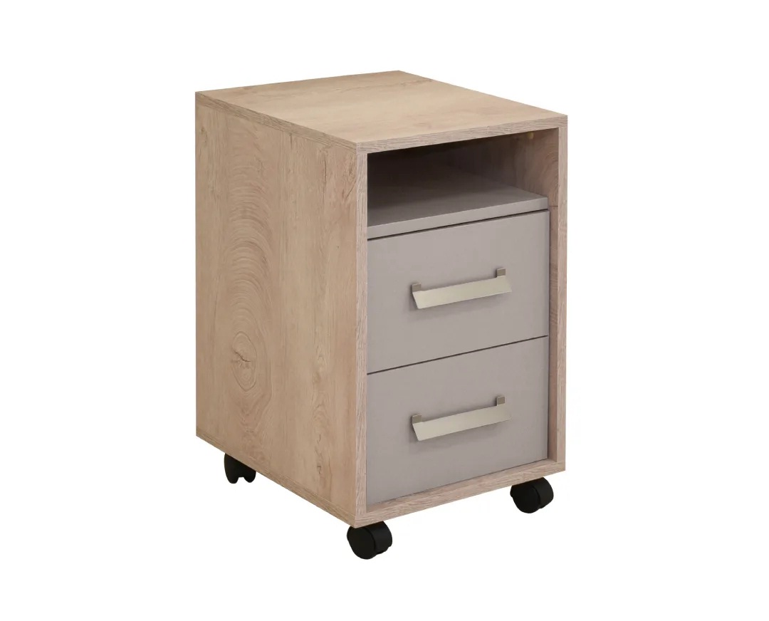 Κομοδίνο “KINDER” σε χρώμα δρυς/άμμου ματ 40x42x64