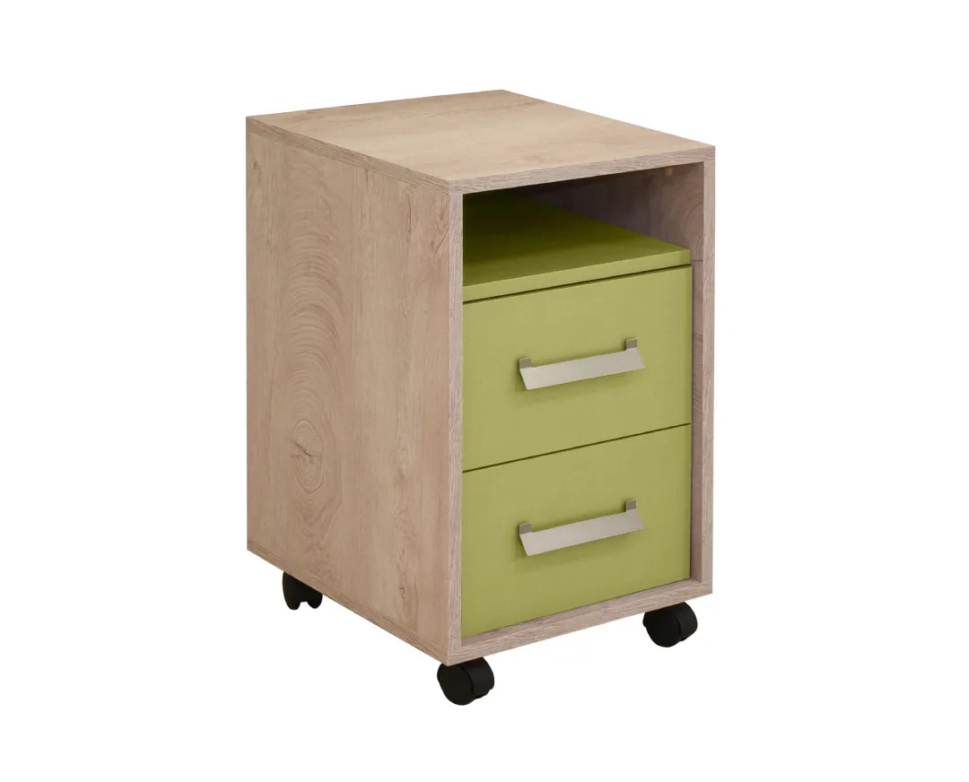 Κομοδίνο “KINDER” σε χρώμα δρυς/λαχανί 40x42x64