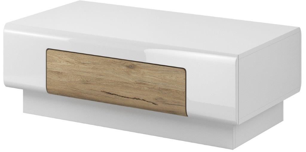 Τραπέζι σαλονιού “TOLDO” από mdf σε λευκό χρώμα 110x60x39