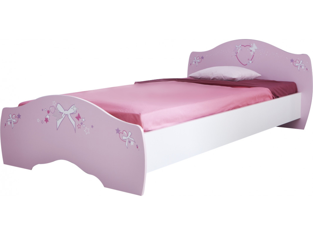 Παιδικό κρεβάτι «VALENTINA» σε ροζ χρώμα 110x203x67,5