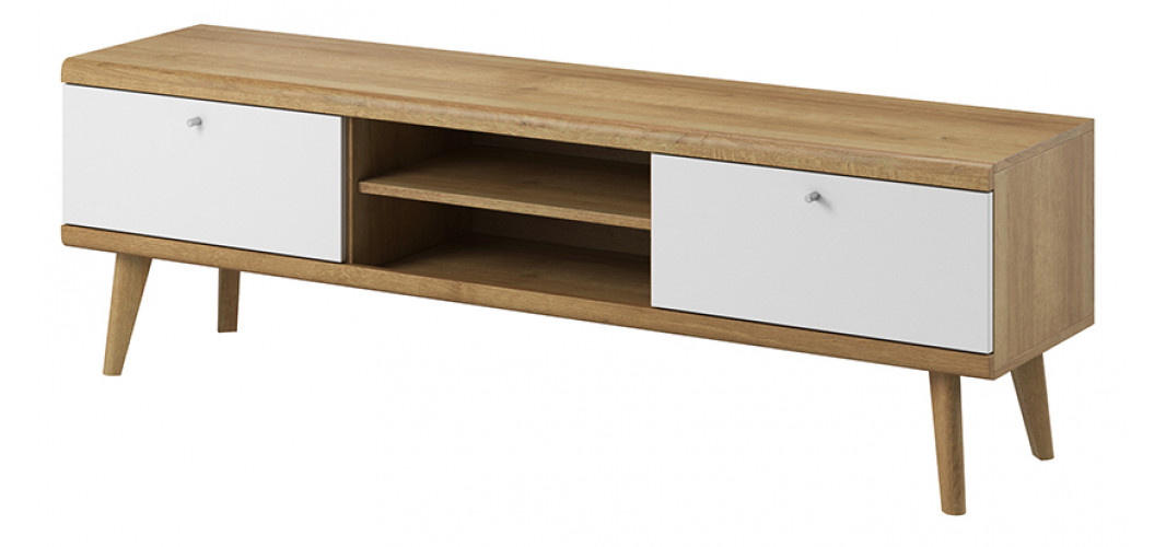 Έπιπλο τηλεόρασης «GUSTO II» από mdf σε φυσικό χρώμα 160x40x50