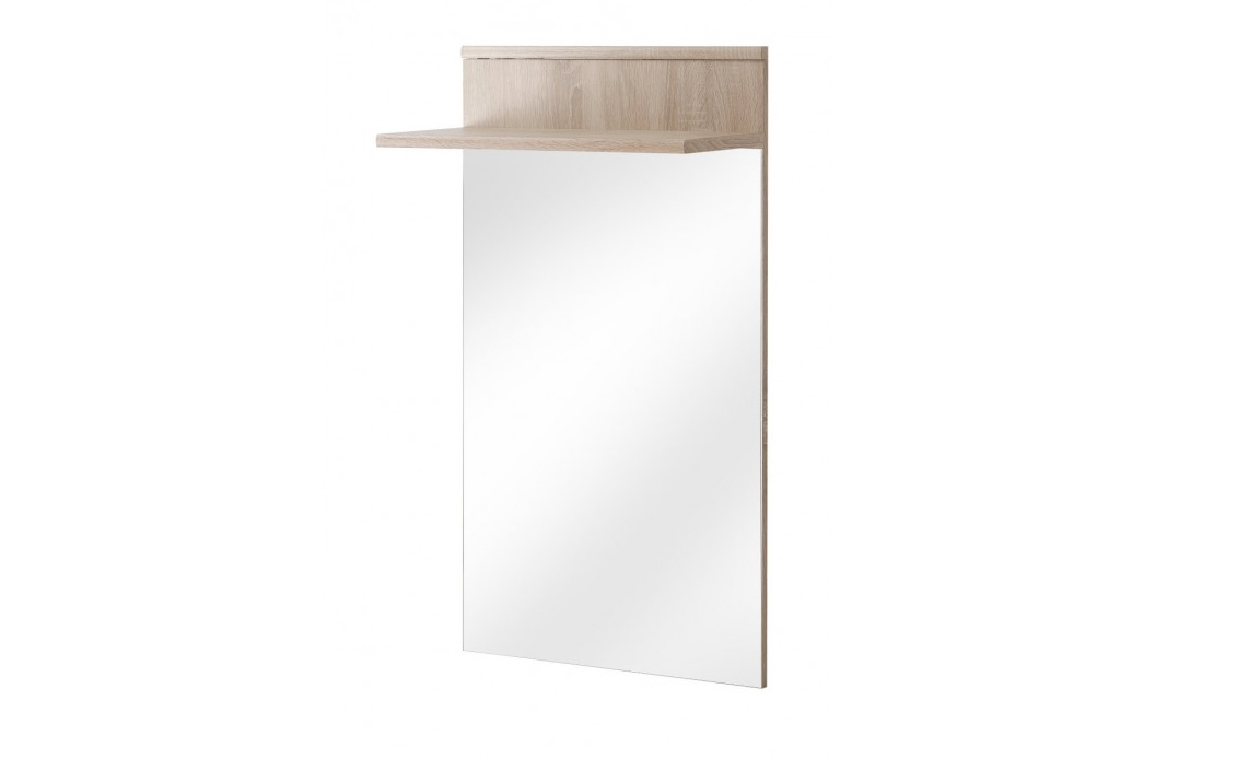 Καθρέπτης “ARMAR” με ράφι σε χρώμα φυσικό 60x32x104