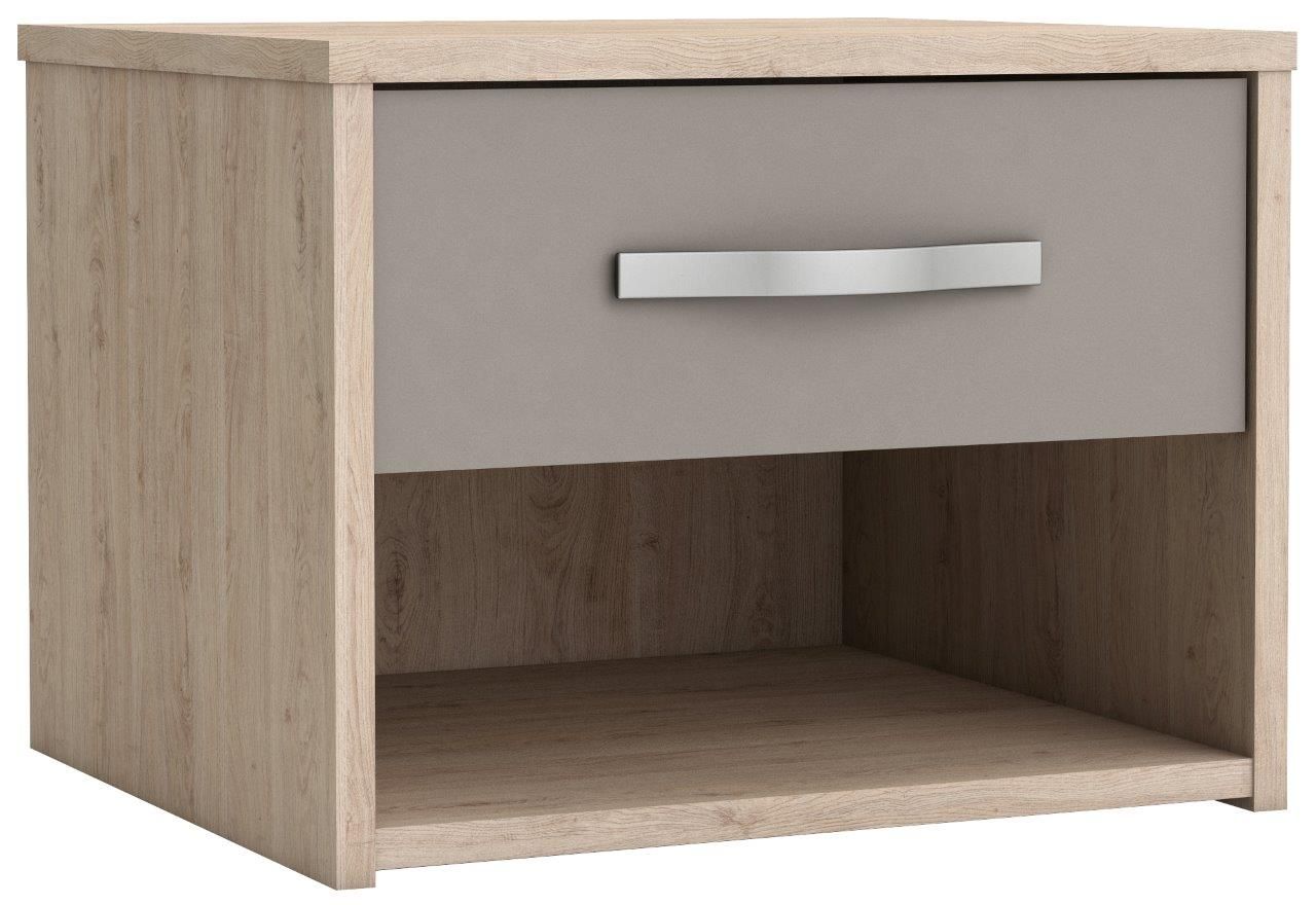 Κομοδίνο “VINETTE” με 1 συρτάρι σε δρυς χρώμα 45x40x42