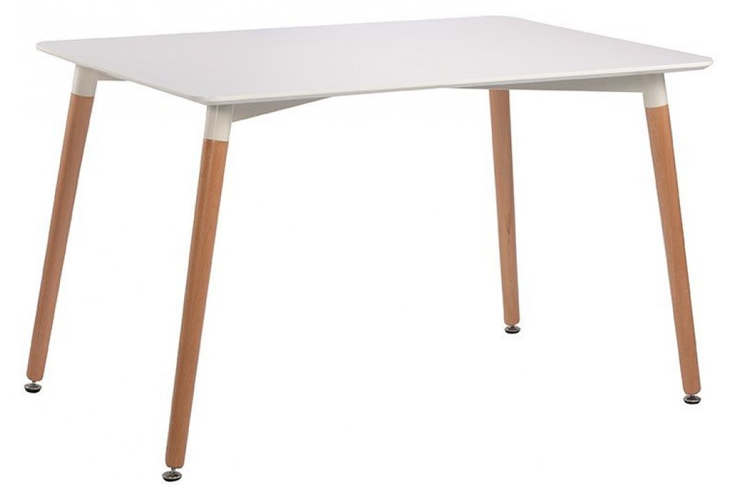 Τραπέζι “FIORINO” από mdf/ξύλο σε χρώμα φυσικό/λευκό 120x80x76
