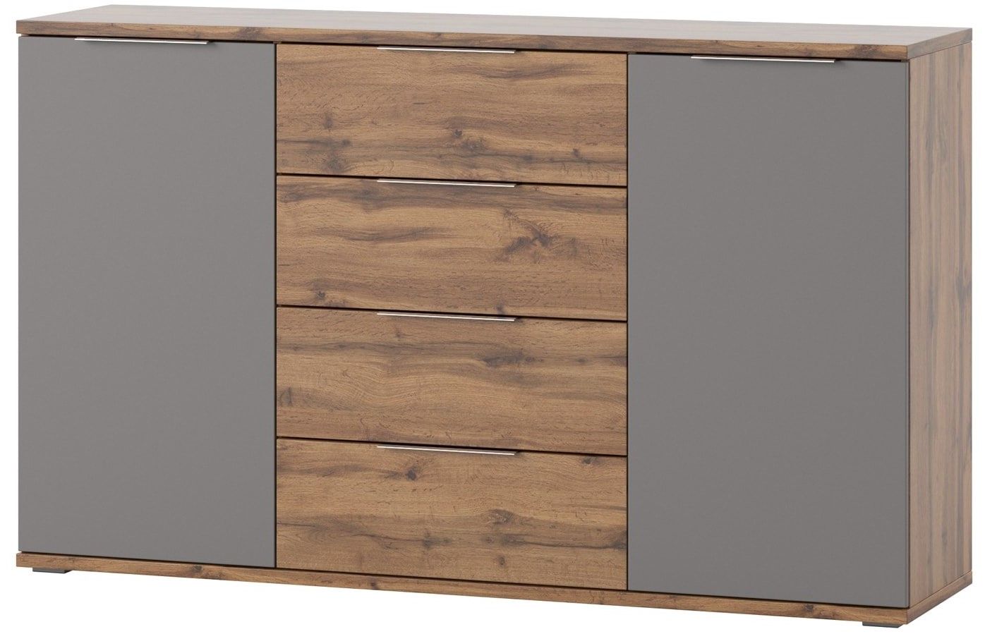 Συρταριέρα “LUDOST” σε χρώμα φυσικό-γκρι 150x38x90
