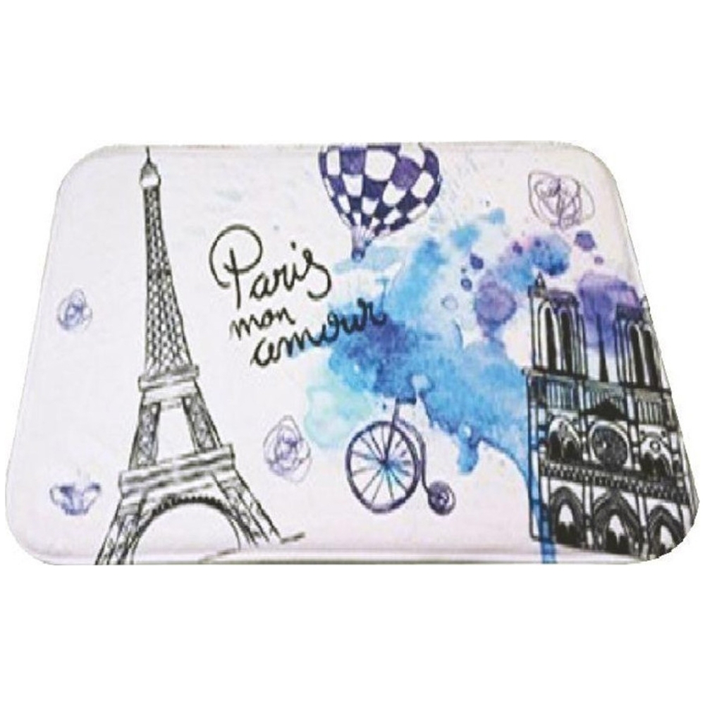 Πατάκι μπάνιου “PARIS” με σχέδιο 45×75